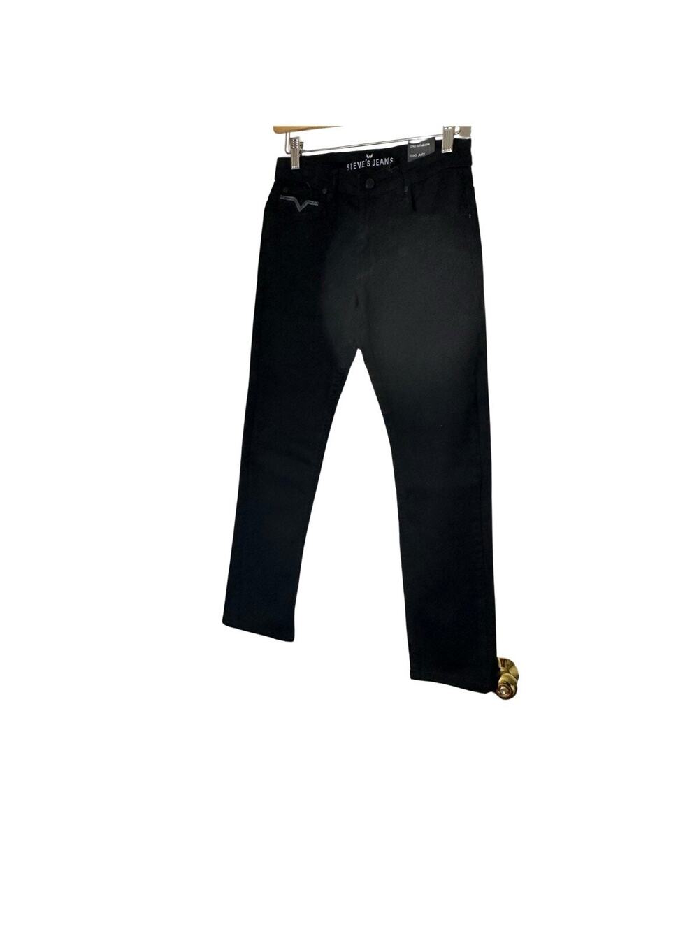 Steve's Jeans SLIM FIT Denim Jeans Womens’s Black Stretch Casual Jeans Size 14
